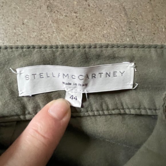 Stella McCartney khaki green mini skirt - Made in Italy-Sz. 12 - Picture 6 of 10